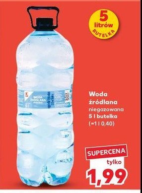 Woda niegazowana K-classic promocja