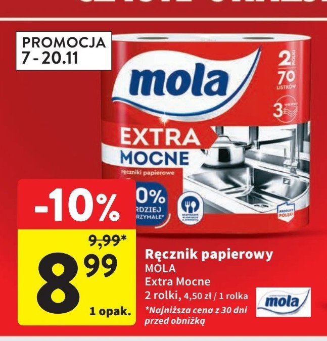 Ręcznik papierowy extra mocne Mola promocja