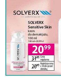 Krem micelarny SOLVERX SENSITIVE SKIN promocja