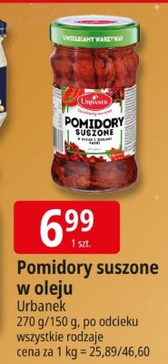Pomidory suszone w oleju Urbanek promocja w Leclerc