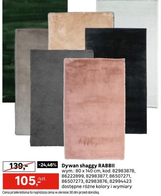 Dywan shaggy RABBII wym. 80 x 150 cm  promocja w Leroy Merlin