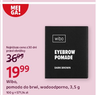 Pomada do brwi dark brown Wibo eyebrow pomade promocja w Rossmann