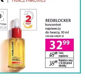 Naprawczy koncentrat do twarzy Redblocker promocja