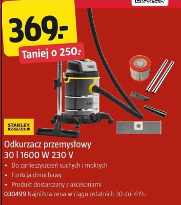 Odkurzacz przemysłowy Stanley 30 l 1600 W 230 V promocja w Jula