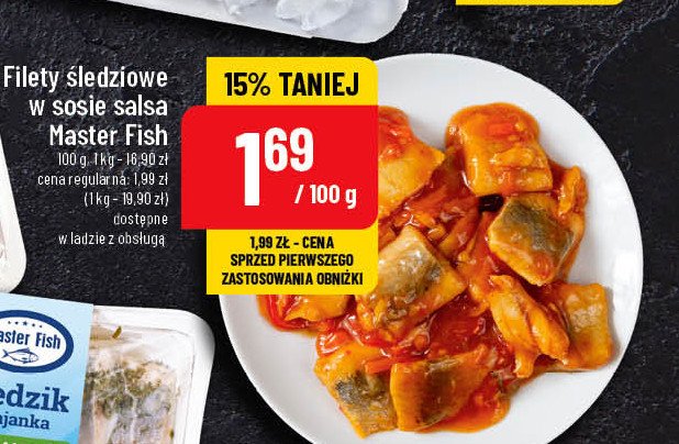 Filety sledziowe w sosie salsa Master fish promocja w POLOmarket