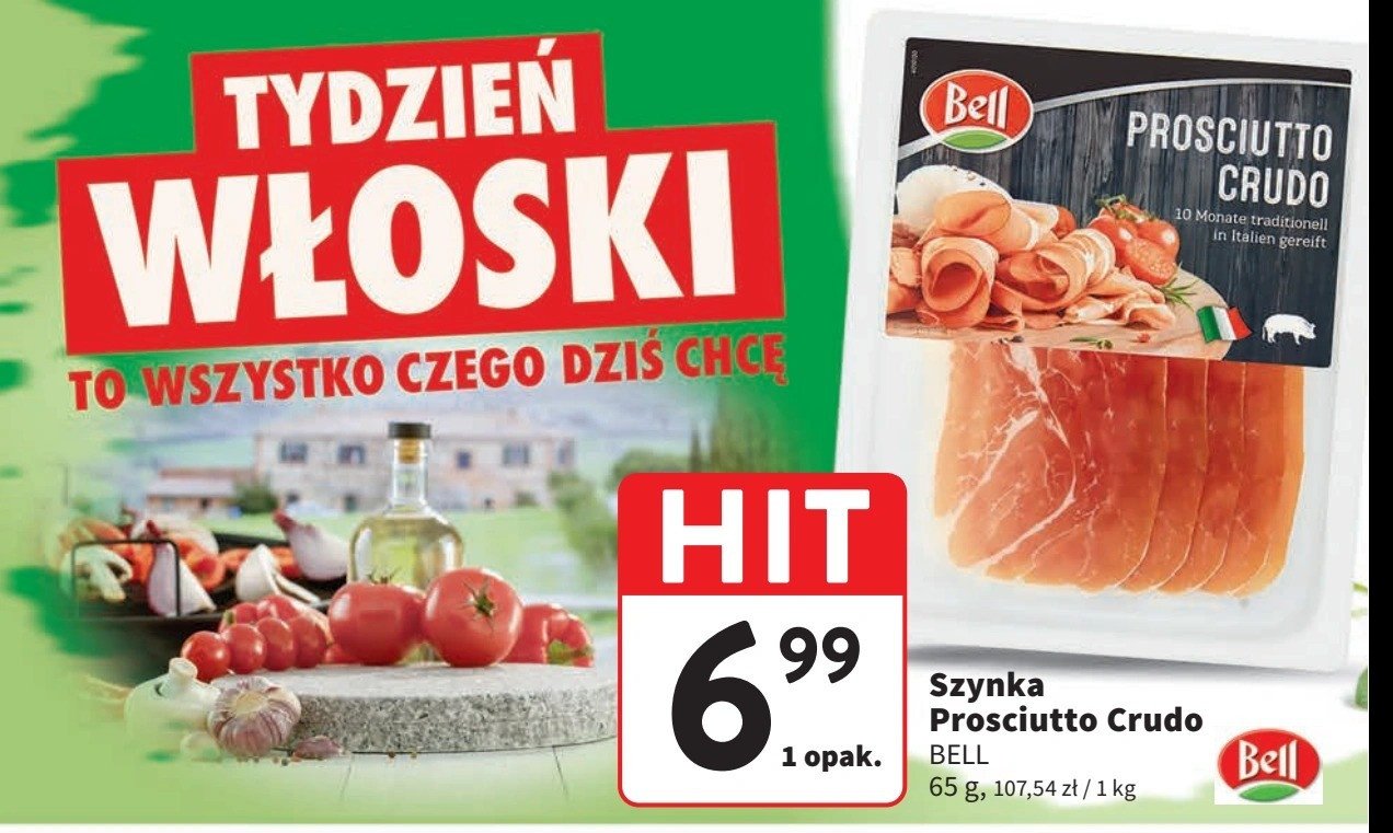 Prosciutto crudo Bell polska promocja w Intermarche