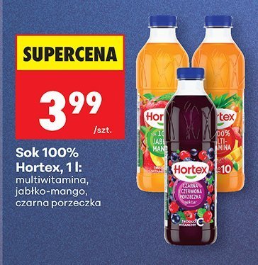 Sok 100% 1 l: multiwitamina, jabłko-mango, czarna porzeczka promocja w Biedronka