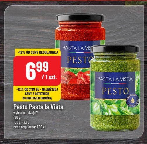 Pesto zielone Pasta la vista promocja