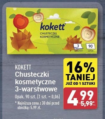 Chusteczki kosmetyczne Kokett promocja