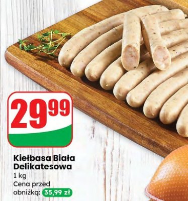 Kiełbasa Biała Delikatesowa Agro Rydzyna promocja w Dino