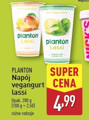 Lassi roślinne mango Planton (żywność) promocja