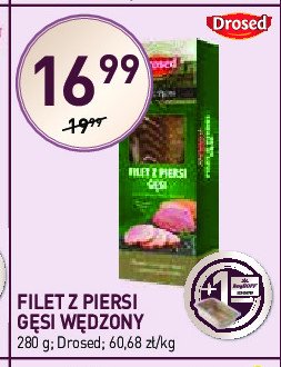 Filet z piersi gęsi wędzony Drosed promocja