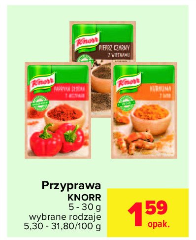Kurkuma z indii Knorr promocja