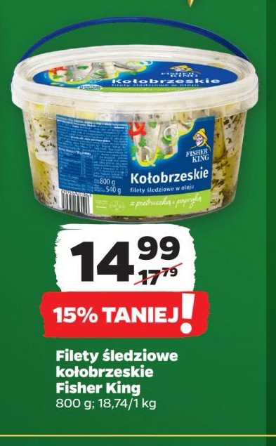 Filety śledziowe kołobrzeskie Fisher king promocja