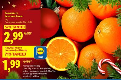 Pomarańcze deserowe luzem promocja w Lidl