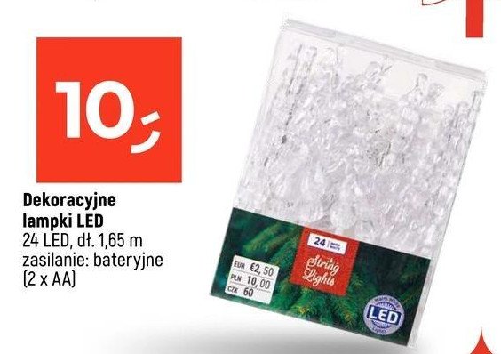 Lampki dekoracyjne 24 led promocja