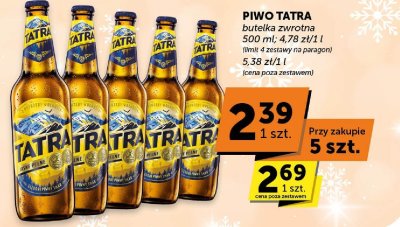 Piwo Tatra butelka zwrotna promocja w ABC