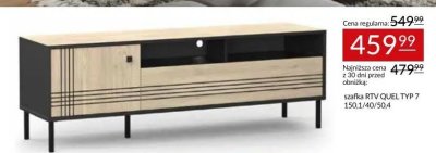Szafka RTV QUEL TYP 7 150,1/40/50,4 Abra Meble promocja w Abra Meble