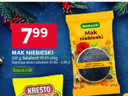 Mak niebieski Bakalland promocja w Stokrotka