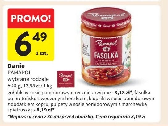 Fasola po bretońsku z boczkiem Pamapol promocja