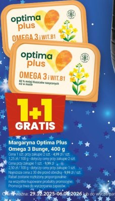 Margaryna Optima Plus Omega 3 Rumie 400 g promocja w Twój Market