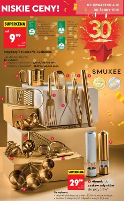 Młynek elektryczny lub zestaw młynków do przypraw SMUKEE promocja w Biedronka