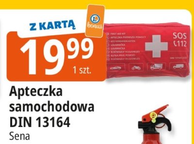 Apteczka samochodowa DIN 13164 Sena promocja w Leclerc