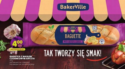 Bagietka z masłem czosnkowym BakerVille promocja w Stokrotka