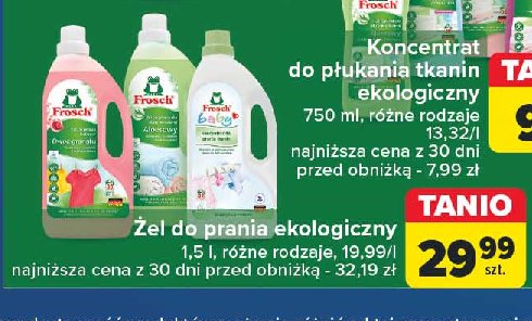 Płyn do prania dla dzieci Frosch baby promocja