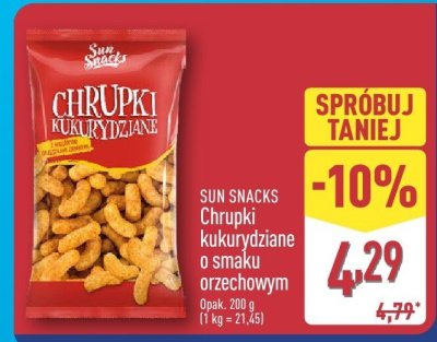 Chrupki kukurydziane promocja w Aldi