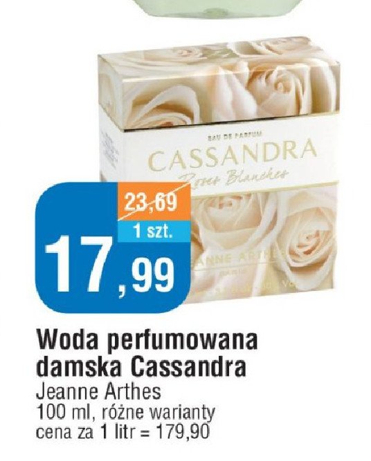 Woda toaletowa Jeanne arthes cassandra roses blanches promocja