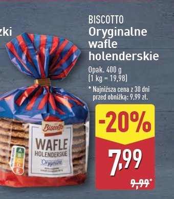 Wafle holenderskie Biscotto promocja