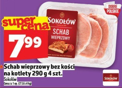 Schab wieprzowy bez kości na kotlety Sokołów promocja w TOPAZ