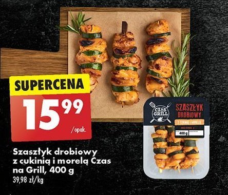 Szaszłyk drobiowy z cukinią i morelą Czas na grill promocja