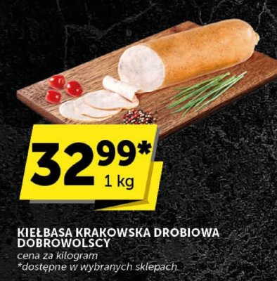 Kiełbasa krakowska drobiowa Dobrowolscy promocja w ABC