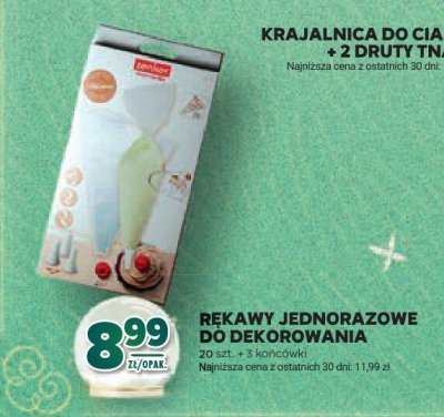 Krajalnica do ciasta x 2 druty tnące promocja w Stokrotka