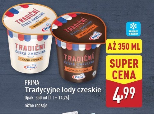 Lody czekoladowe Prima promocja