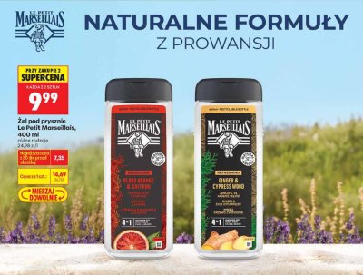 Żel pod prysznic Le Petit Marseillais Blood Orange & Saffron 400ml promocja w Biedronka