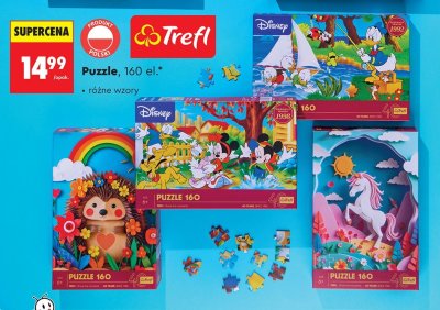Puzzle Trefl 160 el. różne wzory promocja w Biedronka
