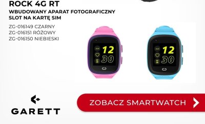 Zegarek Smartwatch ROCK 4G RT niebieski Garett promocja w Briju