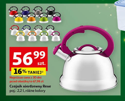 Czajnik 2.2 l rene Dajar promocja w Auchan