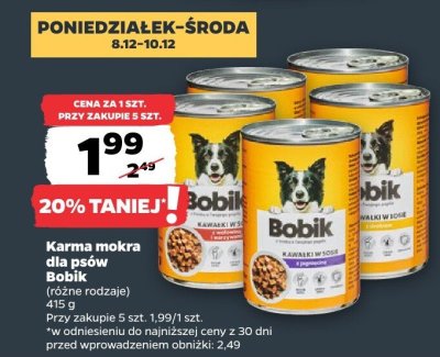 Karma mokra dla psów (różne rodzaje) promocja w Netto