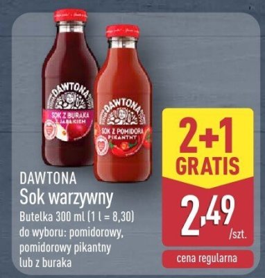 Sok warzywny DAWTONA promocja w Aldi