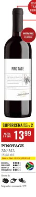 Wino Pinotage 750ml promocja w Biedronka