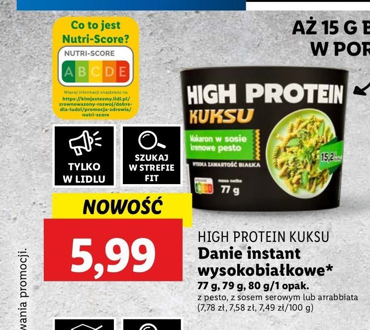 Makaron w sosie kremowe pesto Kuksu promocja