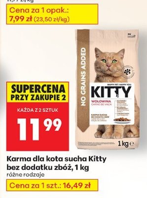 Karma dla kota sucha bez dodatku zbóż 1 kg promocja w Biedronka