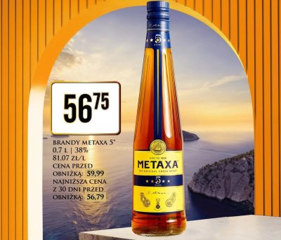 Brandy Metaxa 5* promocja w Dino