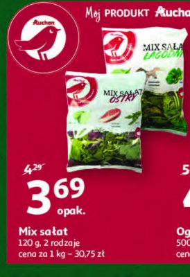 Mix sałat łagodny Auchan promocja
