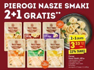 Pierogi serowo-jagodowe Nasze smaki promocja
