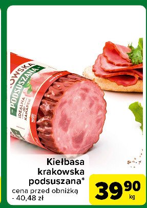 Kiełbasa krakowska podsuszana promocja